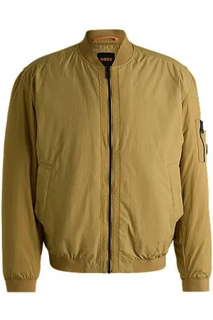 HUGO BOSS Wasserabweisende Bomberjacke mit Logo-Aufnäher