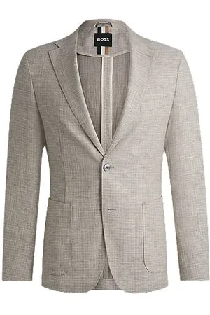 HUGO BOSS Slim-Fit Sakko aus fein gemustertem Gewebe