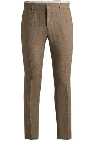 HUGO BOSS Business-Hose aus Leinen-Canvas