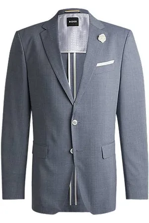 HUGO BOSS Slim-Fit Sakko aus einem gemusterten Woll-Mix