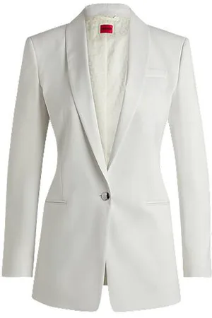 HUGO BOSS Regular-Fit Blazer aus schimmerndem Gewebe
