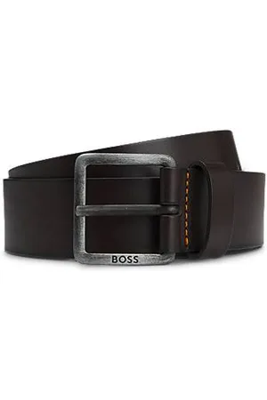 HUGO BOSS Ledergürtel mit Logo-Schließe