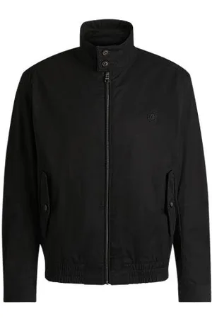HUGO BOSS Jacke aus einem Baumwoll-Mix mit Double-B-Monogramm
