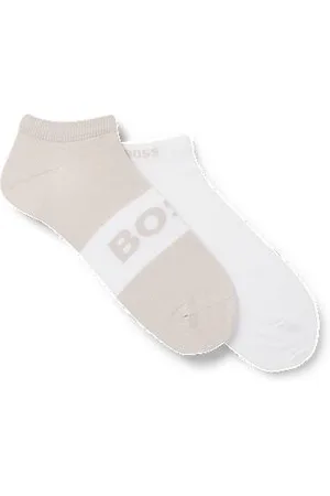 HUGO BOSS Knöchellange Socken aus Stretch-Gewebe im Zweier-Pack