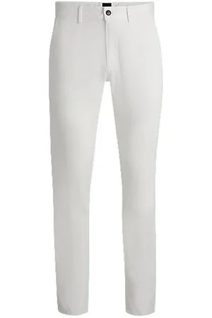 HUGO BOSS Slim-Fit Chino aus elastischem Baumwoll-Satin