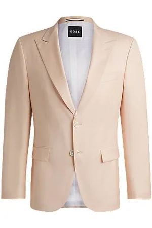 HUGO BOSS Slim-Fit Sakko aus Woll-Mix-Satin