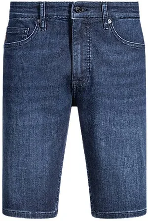HUGO BOSS Delaware Slim-Fit Shorts aus blauem Soft-Motion-Denim