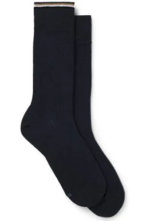 HUGO BOSS Zweier-Pack mittelhohe Socken aus Baumwoll-Mix