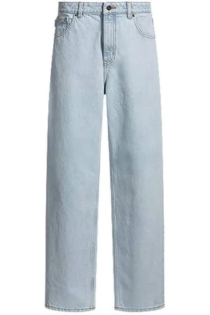 HUGO BOSS Relaxed-Fit Jeans aus blauem Denim