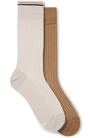 HUGO BOSS Zweier-Pack mittelhohe Socken aus Baumwoll-Mix