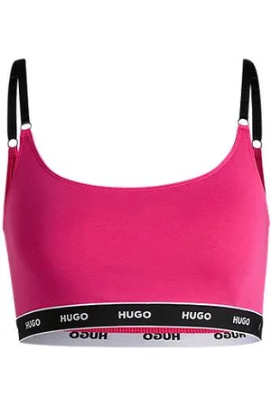 HUGO BOSS Zweier-Pack Bralettes aus Stretch-Baumwolle mit Logo-Band