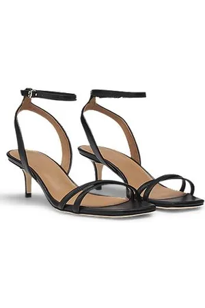 HUGO BOSS Ledersandalen mit Double-B-Monogramm