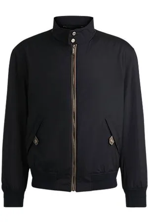 HUGO BOSS Wasserabweisende x ASTON MARTIN Bomberjacke mit Nubuk-Details
