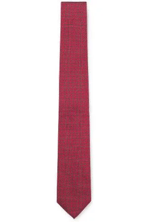 HUGO BOSS Krawatte aus Seiden-Mix mit Jacquard-Muster