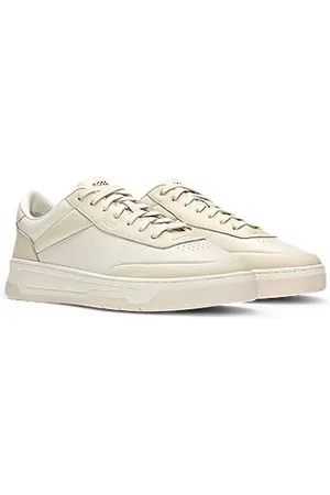 HUGO BOSS Sneakers aus zweifarbigem Leder im Basketball-Stil