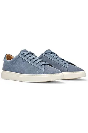 HUGO BOSS Sneakers aus Veloursleder mit Gummisohlen