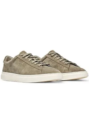 HUGO BOSS Sneakers aus Veloursleder mit Gummisohlen