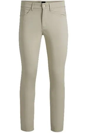 HUGO BOSS Delaware Slim-Fit Hose aus elastischem Satin