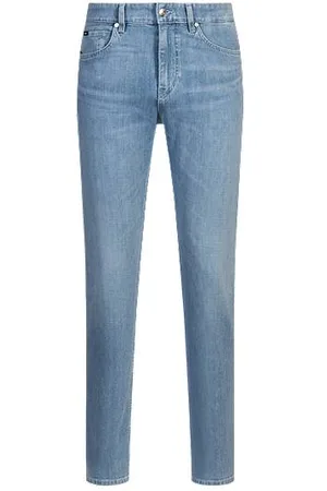 HUGO BOSS Delaware Slim-Fit Jeans aus blauem italienischem Denim