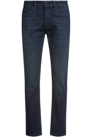 HUGO BOSS Delaware Slim-Fit Jeans aus dunkelblauem Denim