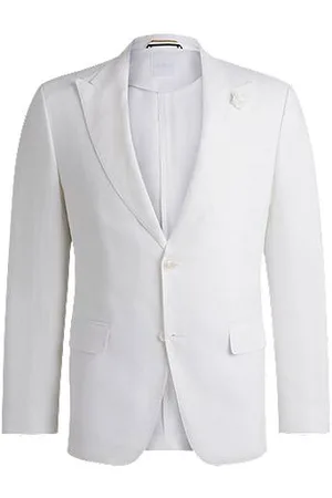 HUGO BOSS Slim-Fit Sakko aus Leinen-Canvas