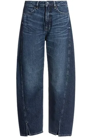 HUGO BOSS Jeans aus indigoblauem Denim mit Ballon-Bein