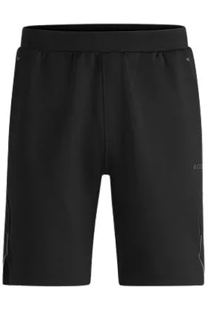 HUGO BOSS Active Shorts aus Stretch-Gewebe mit dekorativen reflektierenden Details