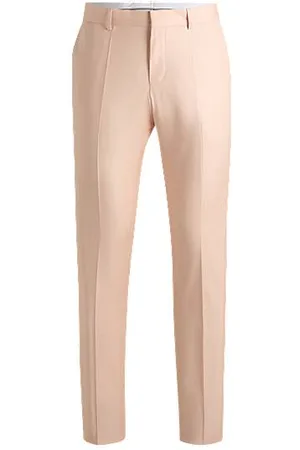 HUGO BOSS Business-Hose aus Woll-Mix mit Satin-Finish