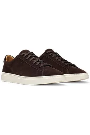 HUGO BOSS Sneakers aus Veloursleder mit Gummisohlen