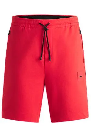 HUGO BOSS Shorts aus elastischem Baumwoll-Mix