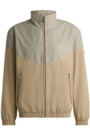 HUGO BOSS Wasserabweisende Jacke mit Monogramm-Muster