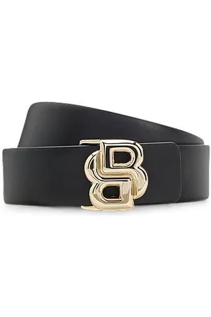 HUGO BOSS Ledergürtel mit Double-B-Monogramm-Schließe