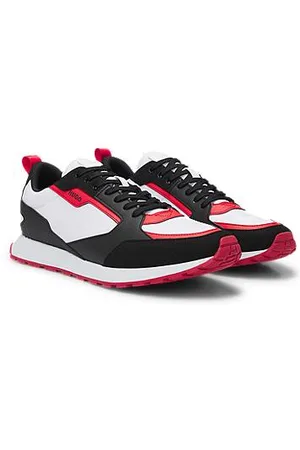 HUGO BOSS Sneakers aus verschiedenen Materialien mit Logo-Akzenten