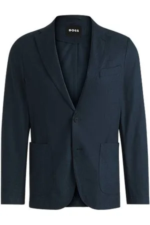 HUGO BOSS Verstaubares Slim-Fit Sakko aus wasserabweisendem Gewebe