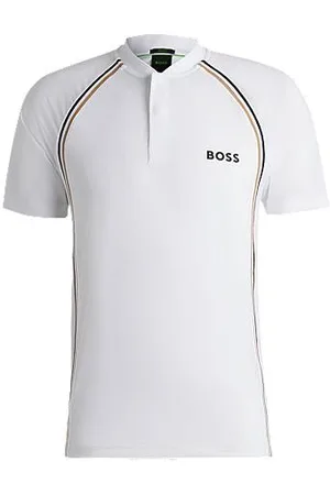 HUGO BOSS Sportives Slim-Fit Poloshirt aus besonders elastischem Mesh