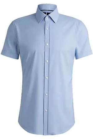 HUGO BOSS Slim-Fit Hemd aus funktionalem Stretch-Twill