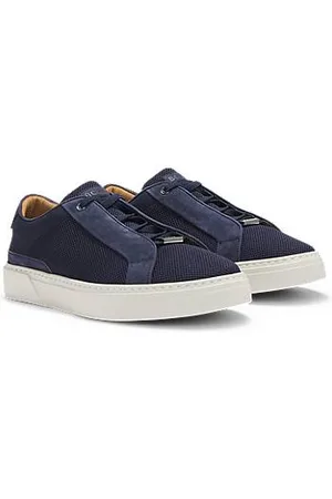 HUGO BOSS Gary Lowtop Sneakers mit Obermaterial aus atmungsaktivem Strick