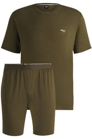 HUGO BOSS Pyjama aus Stretch-Jersey mit Bambusfasern in einer Geschenkbox
