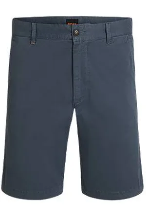 HUGO BOSS Slim-Fit Chino-Shorts aus elastischem Baumwoll-Twill