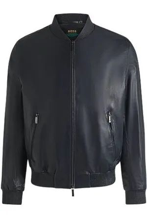 HUGO BOSS X ASTON MARTIN Nappalederjacke mit perforierten Details