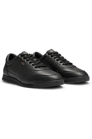 HUGO BOSS Sneakers aus Nappaleder mit perforierten Details
