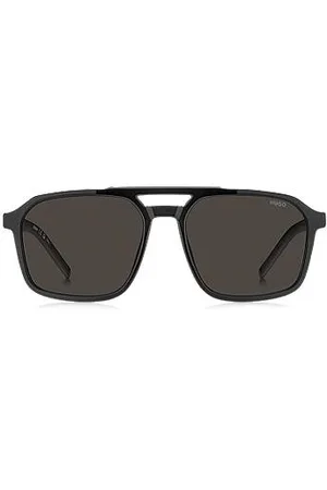 HUGO BOSS Sonnenbrille in und Grau mit Doppelsteg