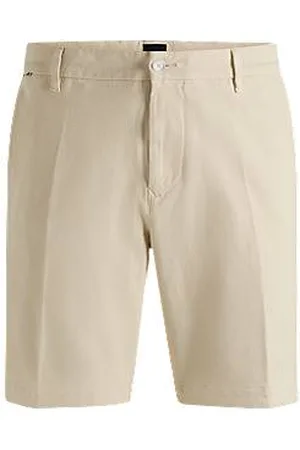 HUGO BOSS Slim-Fit Shorts aus strukturierter Stretch-Baumwolle