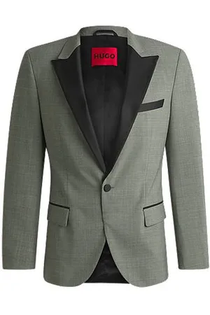 HUGO BOSS Slim-Fit Smoking-Jackett aus Woll-Mix