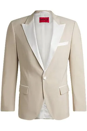 HUGO BOSS Slim-Fit Smoking-Jackett aus Woll-Mix