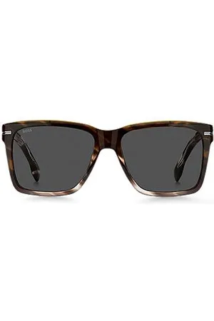 HUGO BOSS Sonnenbrille aus gemustertem Acetat mit silberfarbenen Details