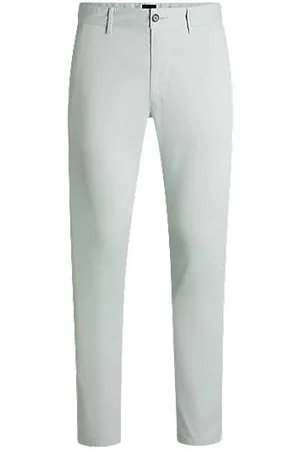 HUGO BOSS Slim-Fit Chino aus elastischem Baumwoll-Satin