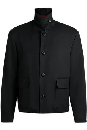 HUGO BOSS FORWARD Jacke mit Woll-Anteil und Twill-Struktur