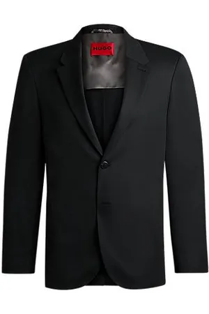 HUGO BOSS FORWARD Slim-Fit Sakko mit Woll-Anteil und Twill-Struktur