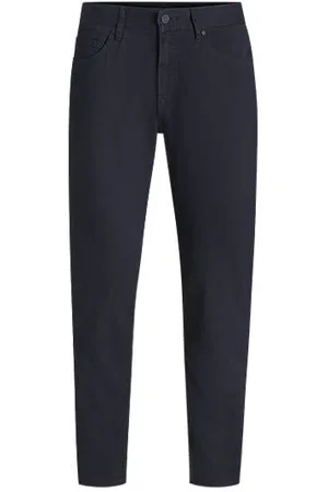 HUGO BOSS Regular-Fit Maine Hose aus elastischem Baumwoll-Twill